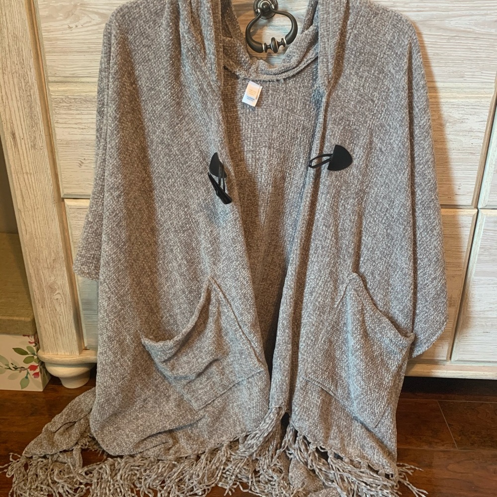 gray cardigan from charming charlie’s